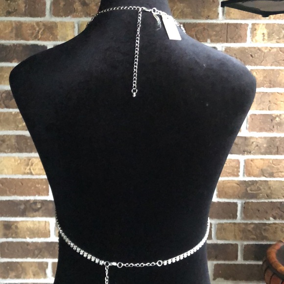 NEW Natasha CLEAR STONE BODY CHAIN - Picture 8 of 8